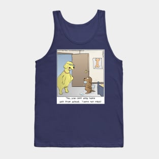 Young Dog Acting Rabid Tank Top